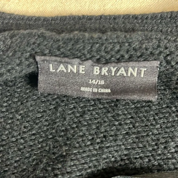 Lane Bryant Black Button-Down Cardigan Sweater - Size 14/16 - Picture 5 of 5